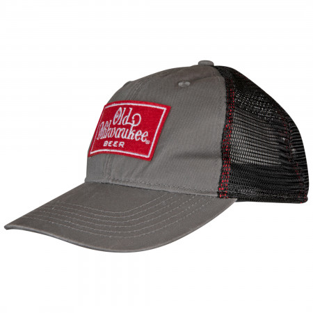 Old Milwaukee Beer Logo Pre-Curved Adjustable Trucker Hat